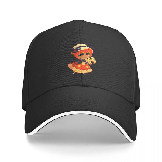 Pumpkin Pie Cookie - Cookie Run Kingdom Baseball Cap custom Hat Rave New Hat Gentleman Hat Men's Baseball Women's