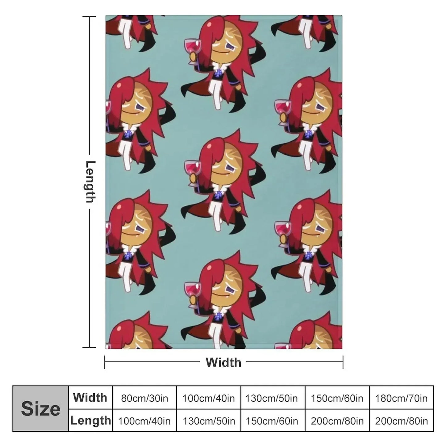 Vampire Cookie! Cookie Run Kingdom Throw Blanket Sofa Throw christmas gifts Thins Blankets