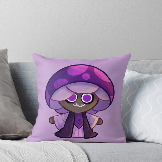 cookie run kingdom: Poison mushroom cookie Throw Pillow Cushion Cover Throw Pillow Covers