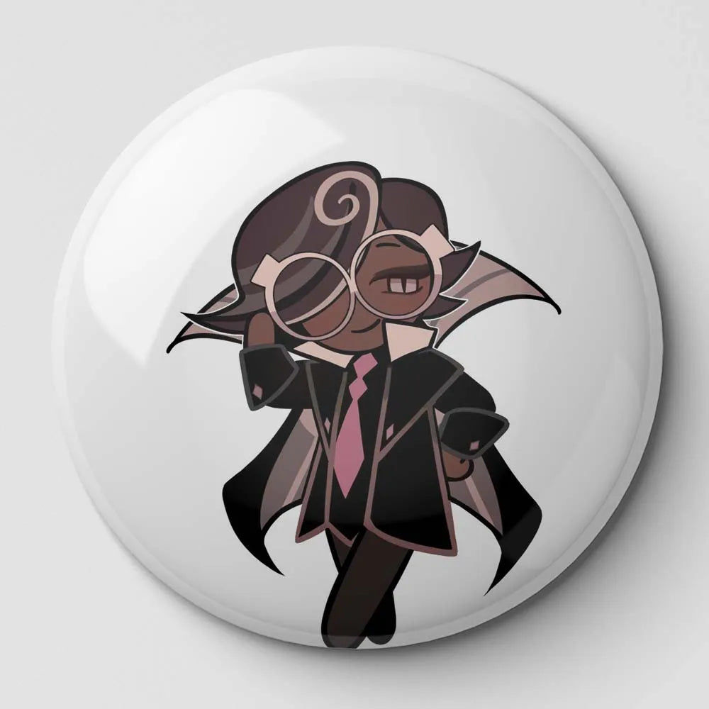 Espresso Cookie Run Button Pin