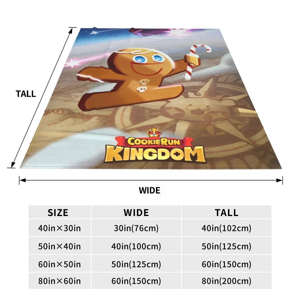 Cookie Run Kingdom Knitted Blankets Velvet Ultra-Soft Throw Blanket for Bedding Couch Bed Rug