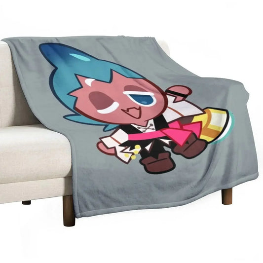 Sorbet Shark Cookie! Cookie Run Kingdom Throw Blanket Sofa Quilt decorative Blankets