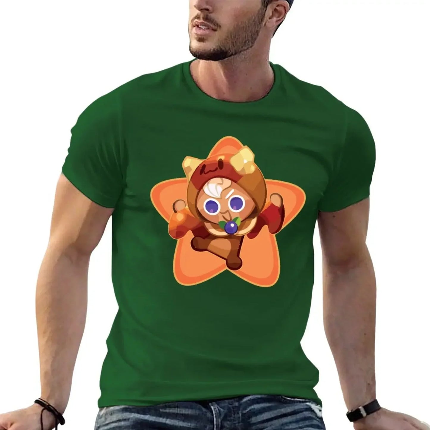 Pancake cookie run kingdom T-Shirt summer clothes heavyweights t shirts for men pack