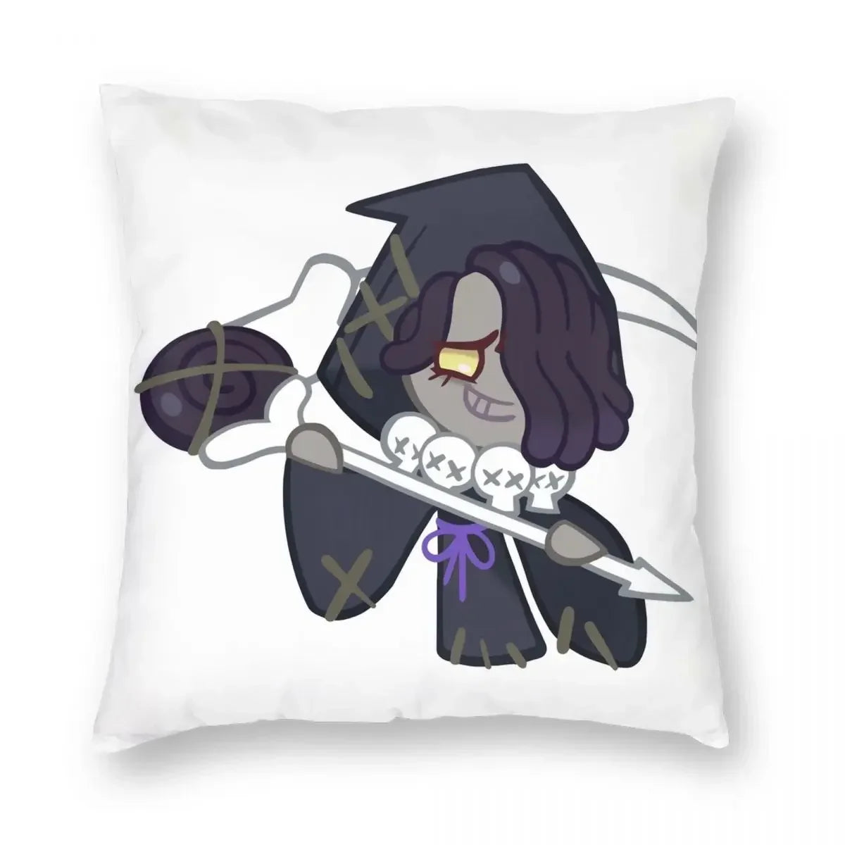Licorice Cookie Cookie Run Kingdom Pillowcase  Pattern Zip Decor Home Cushion Case 35x35cm 14x14Inch 40x40cm 16x16Inch 45x45cm