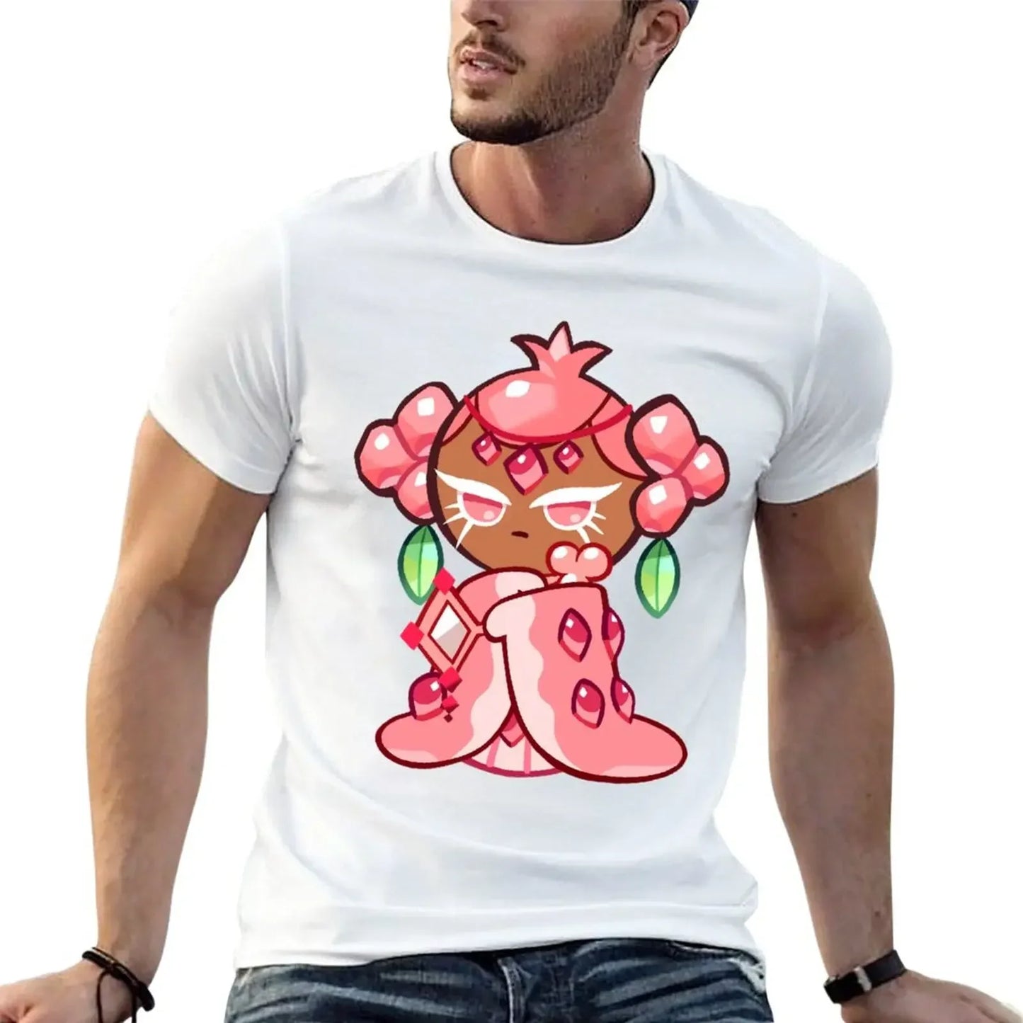 pink pomegranate cookie :) T-Shirt sports fans plus size tops mens white t shirts