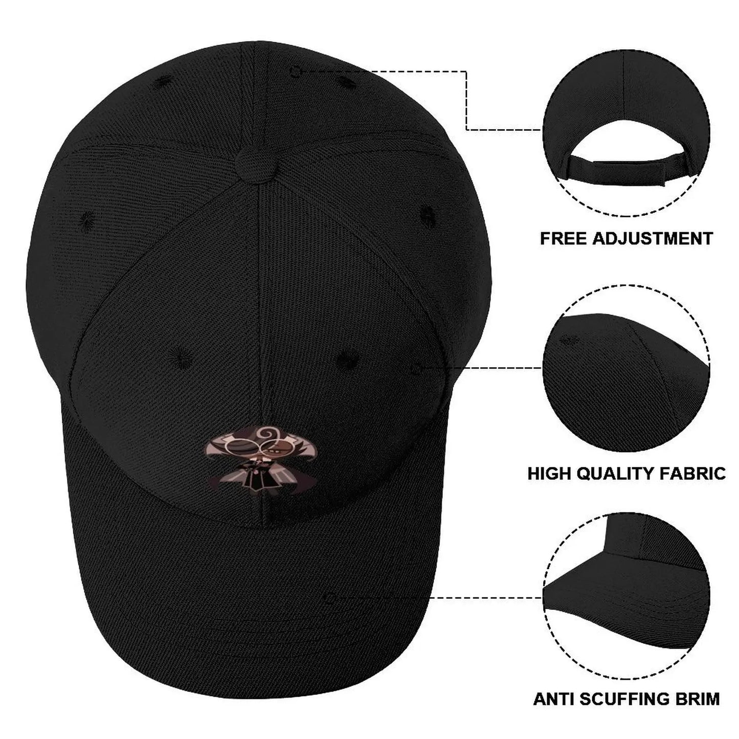 Espresso Cookie! Cookie Run Kingdom Baseball Cap Big Size Hat Streetwear Caps For Women Men's