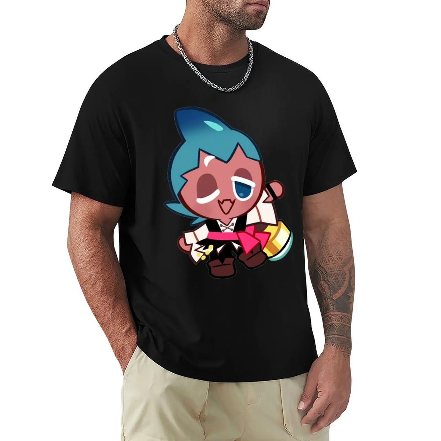 Sorbet Shark Cookie! Cookie Run Kingdom T-Shirt Blouse boys animal print oversized graphic tee shirts for men graphic tees