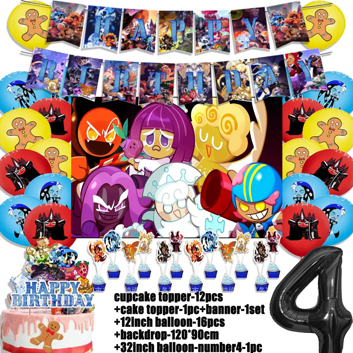 Cookie Run Kingdom Birthday Decorations