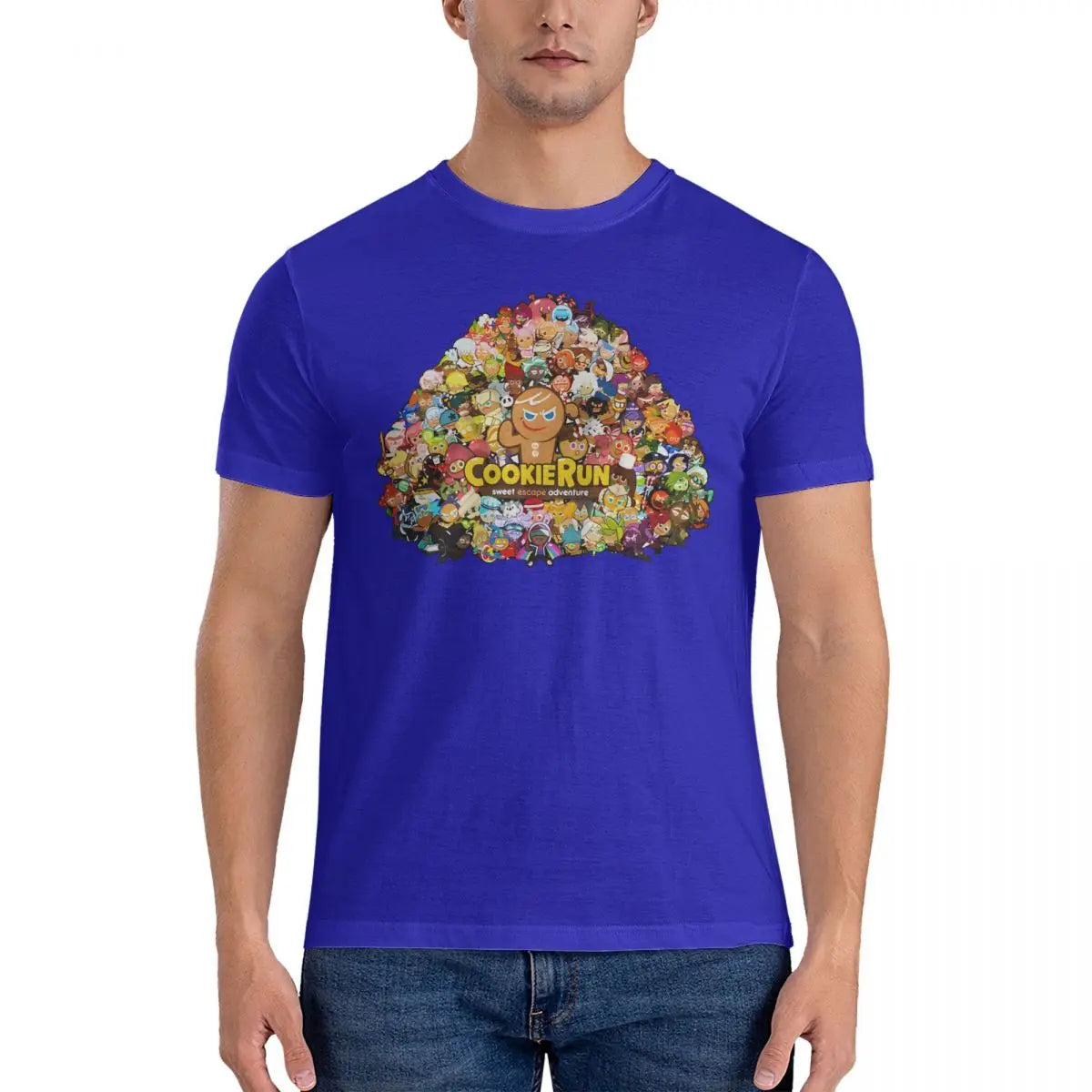 Novelty Game T-Shirts Men Round Collar Pure Cotton T Shirt Cookie Run Kingdoms Short Sleeve Tee Shirt Gift Idea Clothing