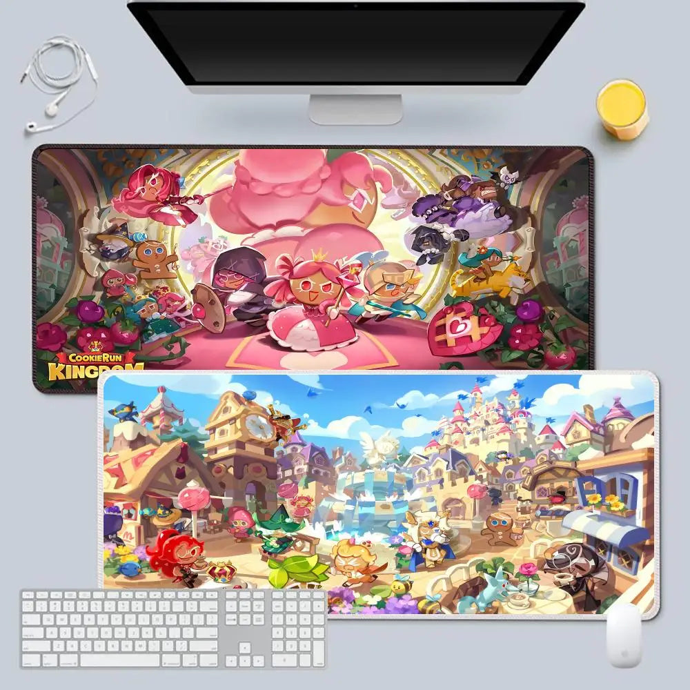 Gamers COOKIE RUN KINGDOMes Mouse Pad Game eSports CSGO mouse pad extra large thickened table mat boys and girls anti-slip mat