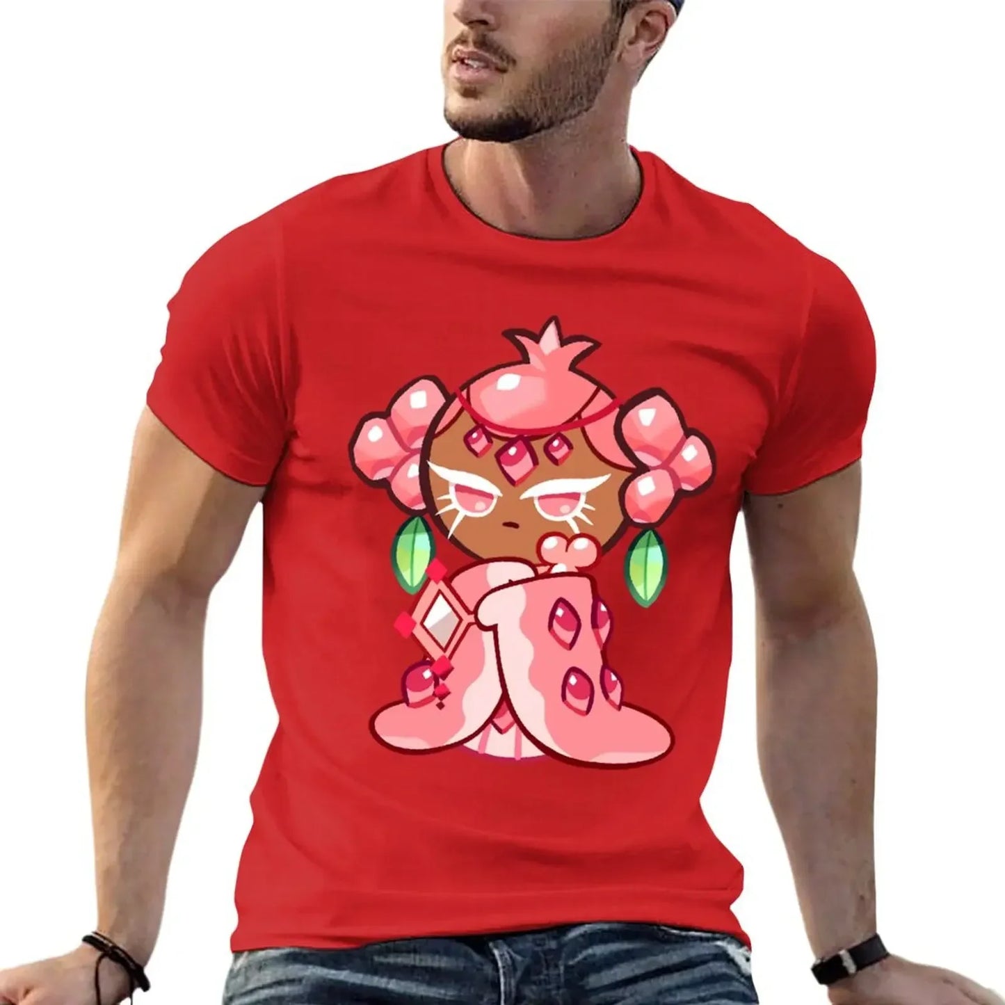 pink pomegranate cookie :) T-Shirt sports fans plus size tops mens white t shirts