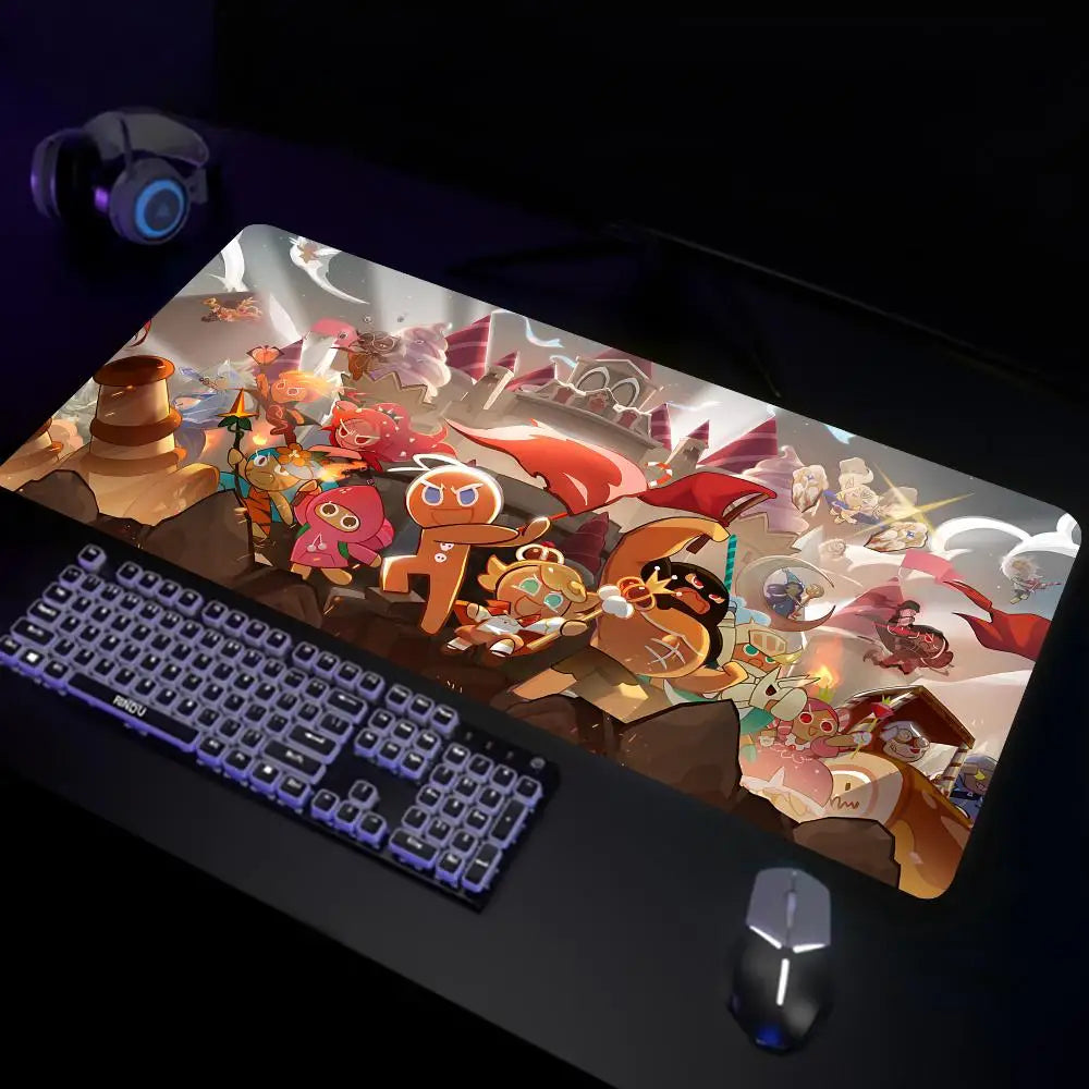 Gamers COOKIE RUN KINGDOMes Mouse Pad Game eSports CSGO mouse pad extra large thickened table mat boys and girls anti-slip mat