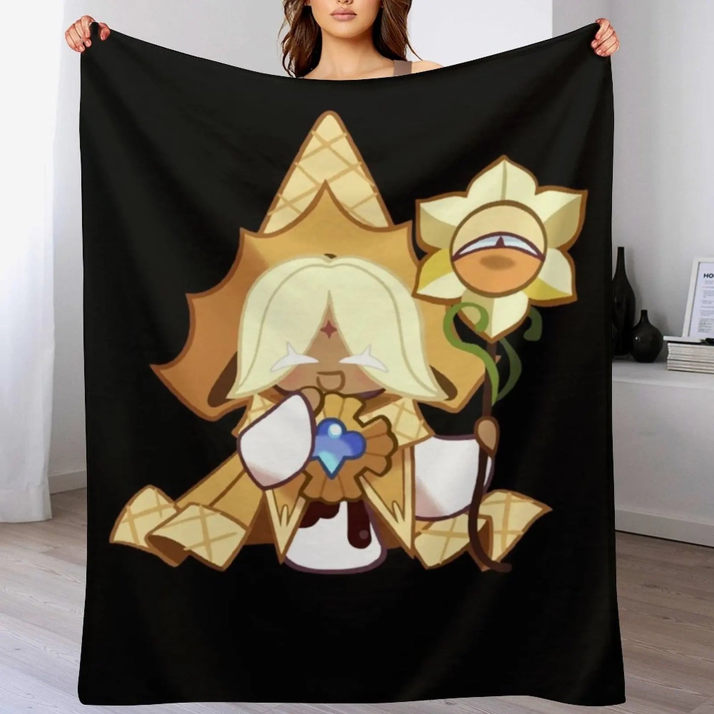 Pure Vanilla Cookie Cookie Run Kingdom Classic Throw Blanket Luxury Thicken For Sofa Thin Tourist Bed Fashionable Blankets