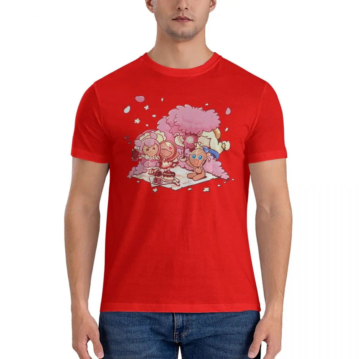 Game T-Shirt Men Cookie Run Kingdoms Funny 100% Cotton Tee Shirt Round Collar Short Sleeve T Shirt Printed Clothing