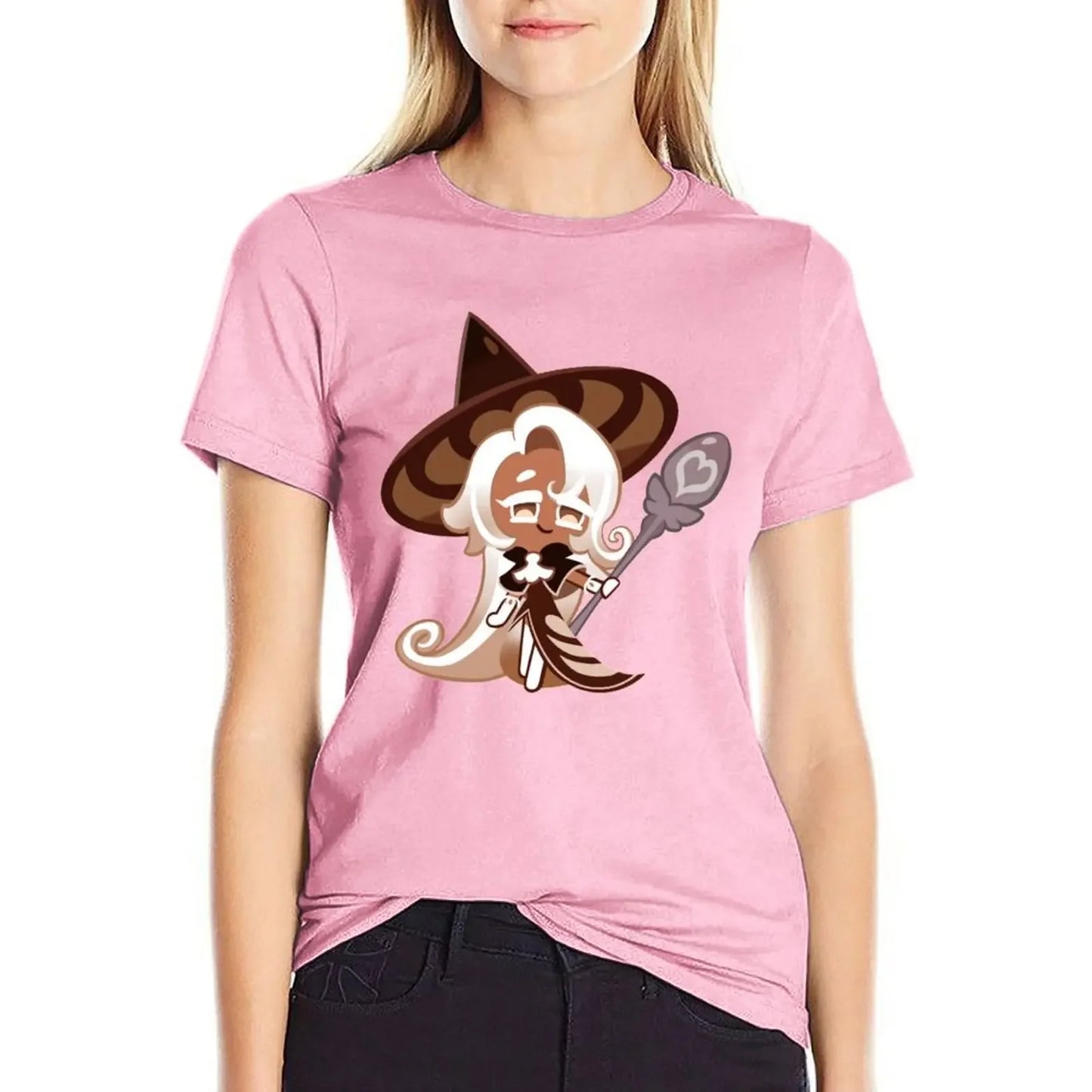 Latte Cookie (Cookie Run Kingdom) T-Shirt graphics female cute clothes summer clothes t shirt for Women