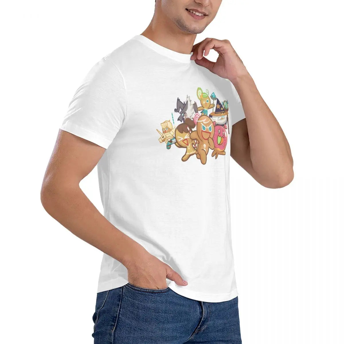 Game Men T Shirts Cookie Run Kingdoms Casual Tees Short Sleeve O Neck T-Shirts Pure Cotton Graphic Tops