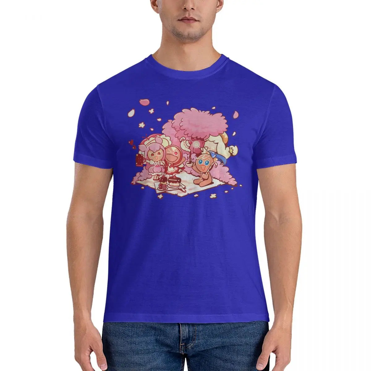 Game T-Shirt Men Cookie Run Kingdoms Funny 100% Cotton Tee Shirt Round Collar Short Sleeve T Shirt Printed Clothing