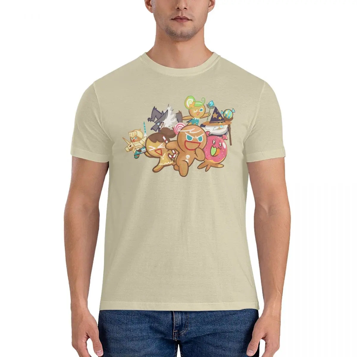 Game Men T Shirts Cookie Run Kingdoms Casual Tees Short Sleeve O Neck T-Shirts Pure Cotton Graphic Tops