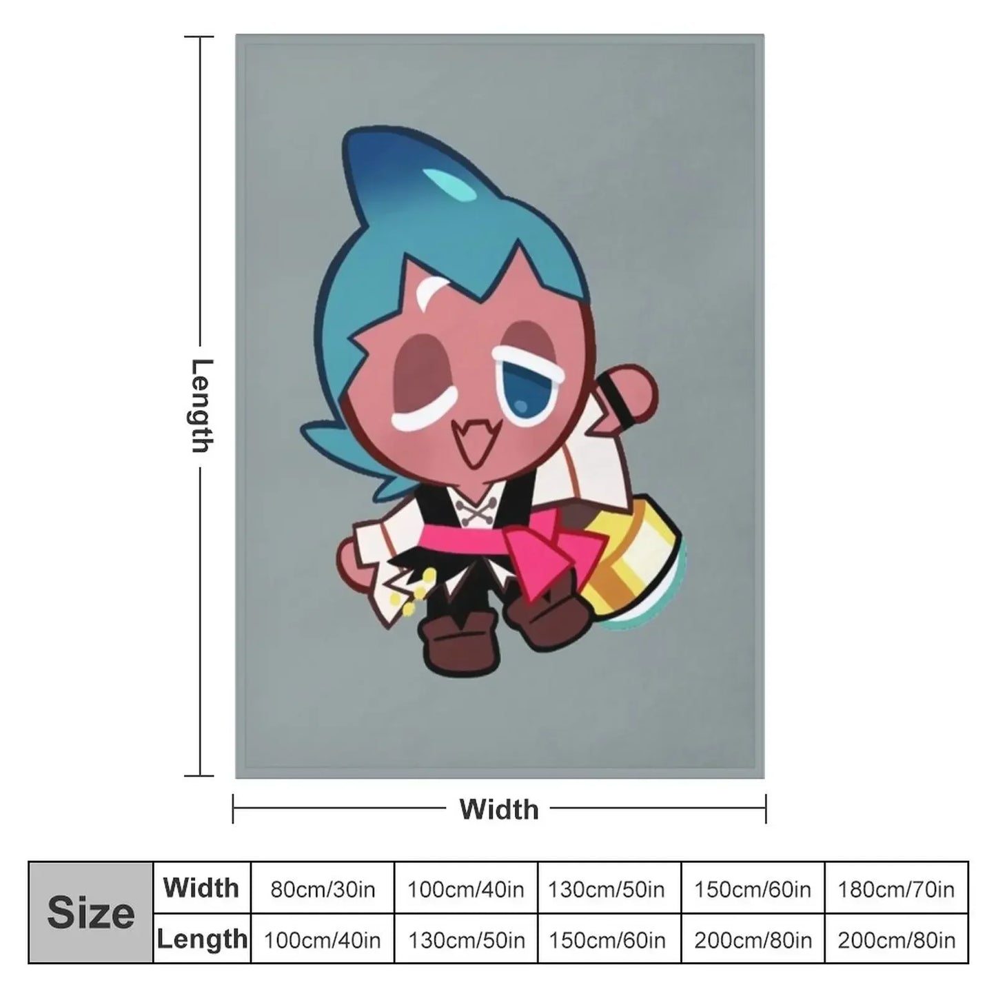Sorbet Shark Cookie! Cookie Run Kingdom Throw Blanket Sofa Quilt decorative Blankets