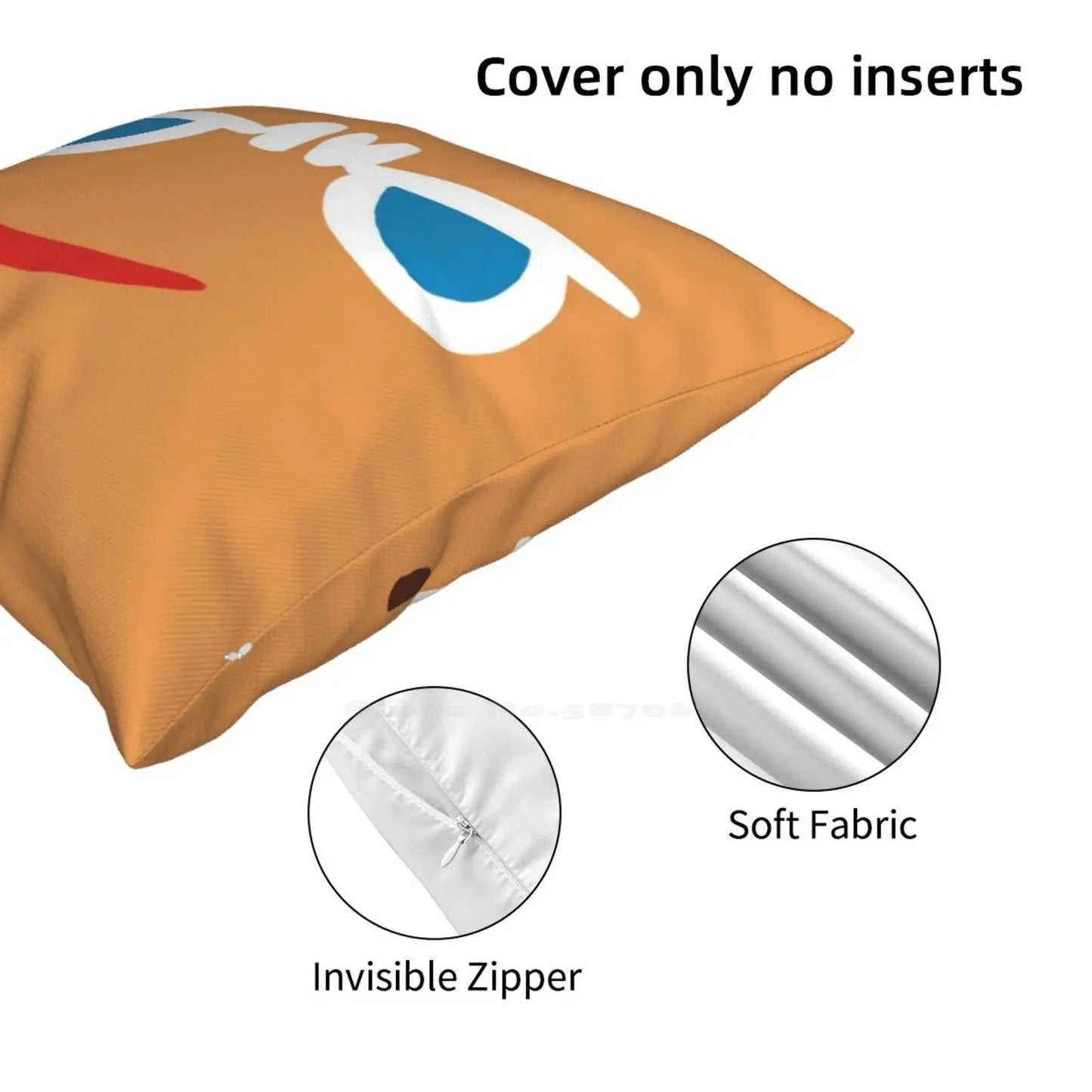 Gingerbrave Cursed Face Fashion Sofa Throw Pillow Cover Pillowcase Cookie Run Kingdom Cookie Run Ovenbreak Gingerbrave Face