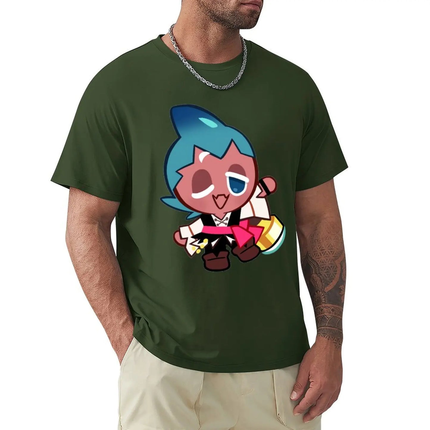 Sorbet Shark Cookie! Cookie Run Kingdom T-Shirt Blouse boys animal print oversized graphic tee shirts for men graphic tees