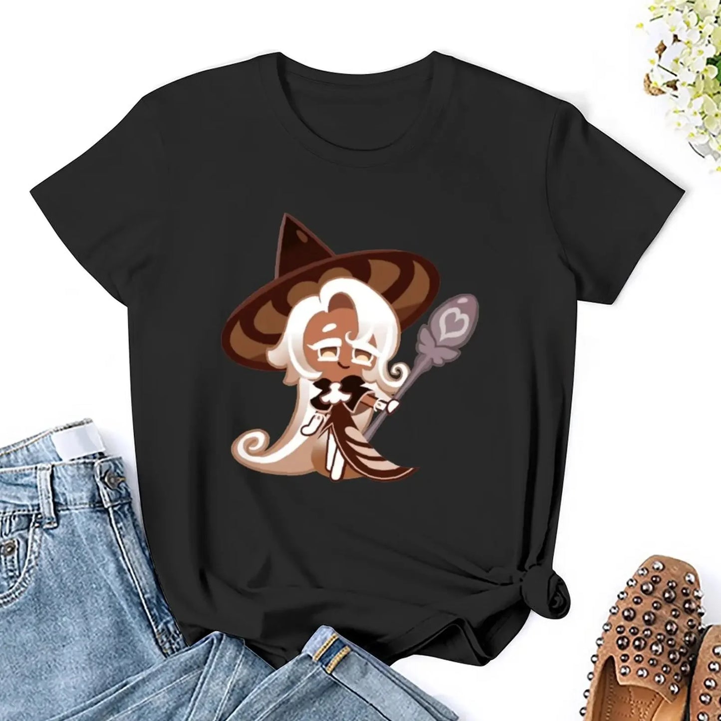 Latte Cookie (Cookie Run Kingdom) T-Shirt graphics female cute clothes summer clothes t shirt for Women