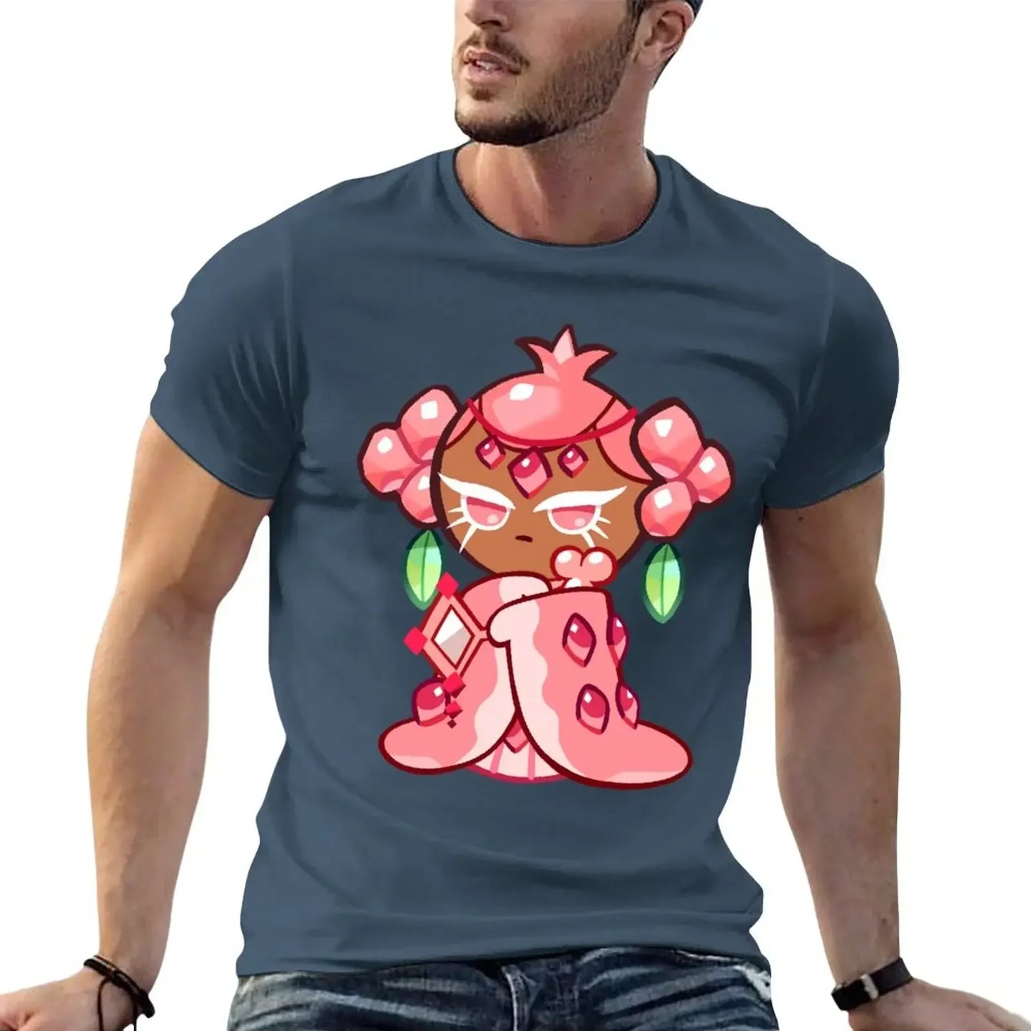 pink pomegranate cookie :) T-Shirt sports fans plus size tops mens white t shirts