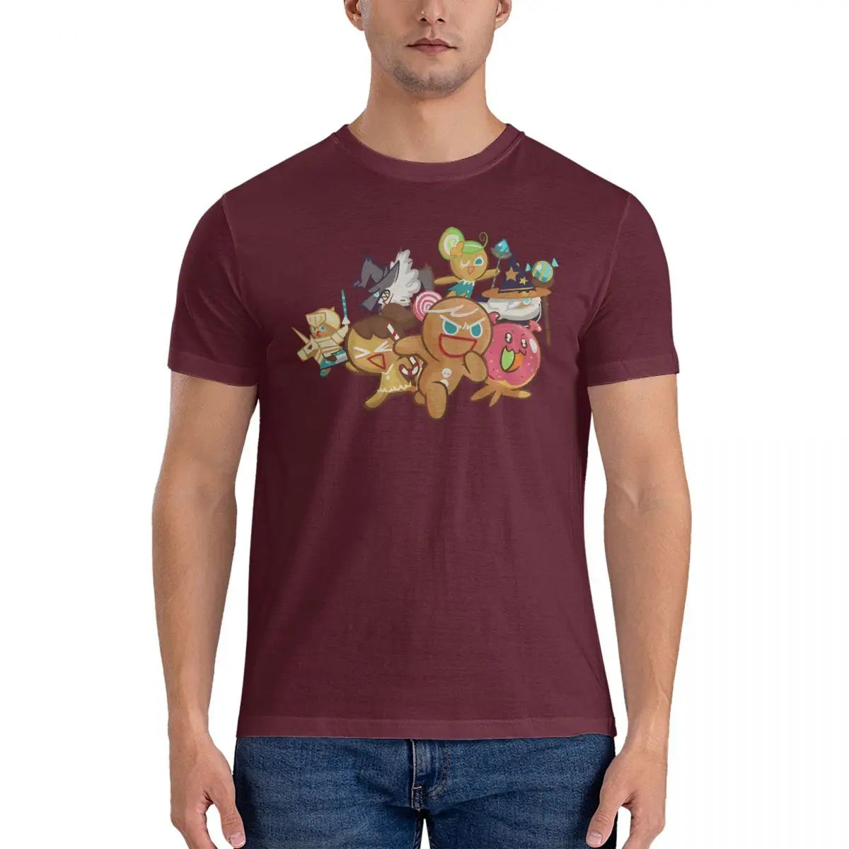 Game Men T Shirts Cookie Run Kingdoms Casual Tees Short Sleeve O Neck T-Shirts Pure Cotton Graphic Tops