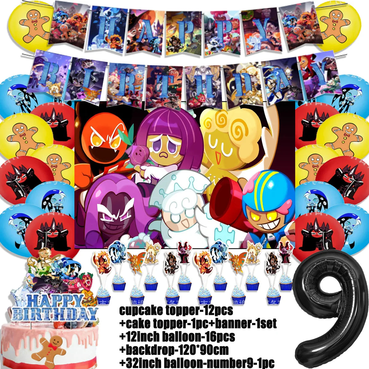 Cookie Run Kingdom Birthday Decorations