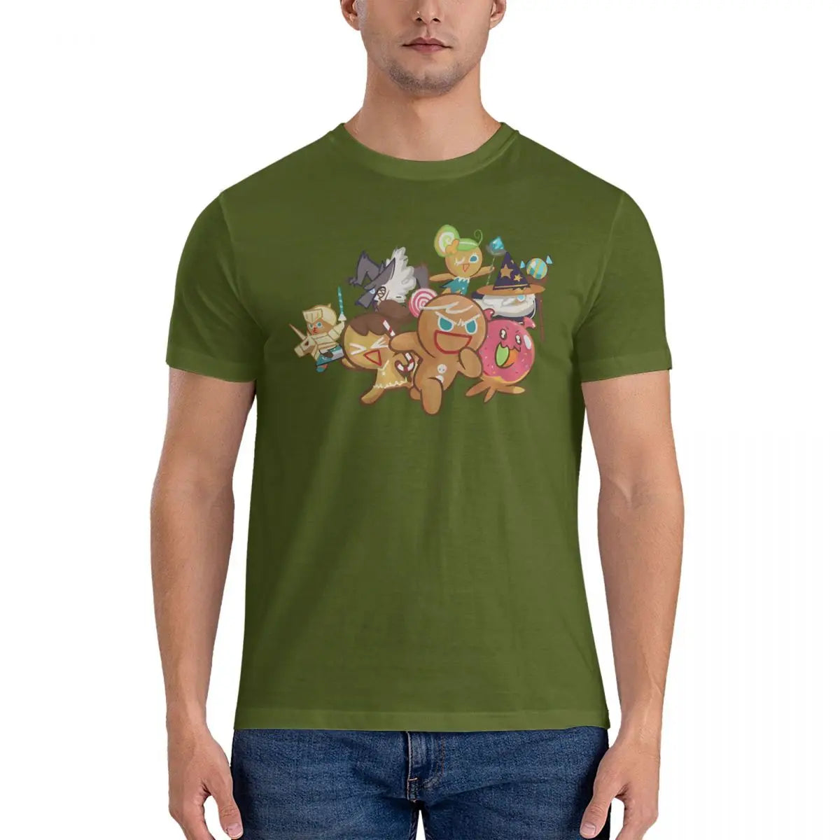 Game Men T Shirts Cookie Run Kingdoms Casual Tees Short Sleeve O Neck T-Shirts Pure Cotton Graphic Tops