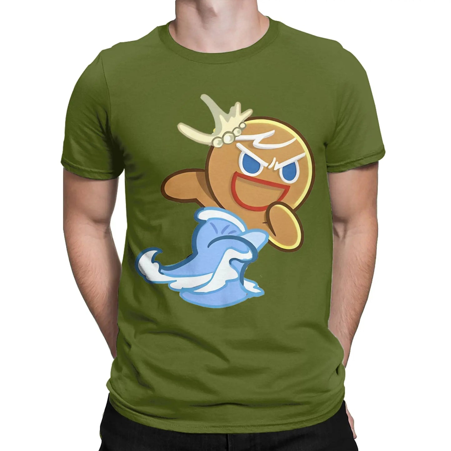 Summer Cookie Run Gingerbrave cookie run kingdom T Shirt For Unisex  Cotton T-shirts Short Sleeve Clothes
