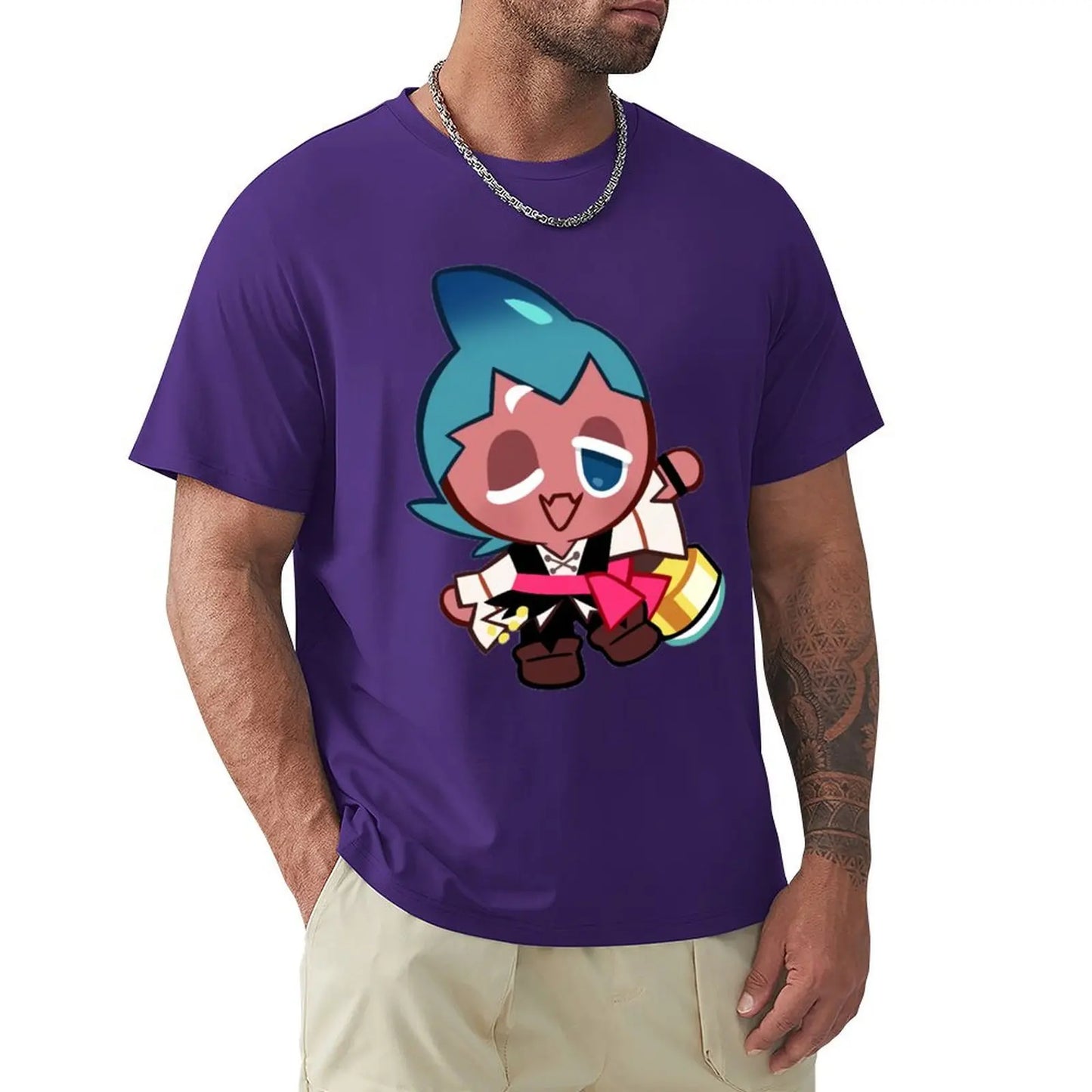 Sorbet Shark Cookie! Cookie Run Kingdom T-Shirt Blouse boys animal print oversized graphic tee shirts for men graphic tees