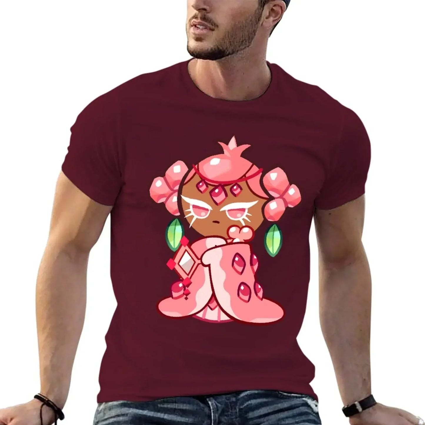 pink pomegranate cookie :) T-Shirt sports fans plus size tops mens white t shirts