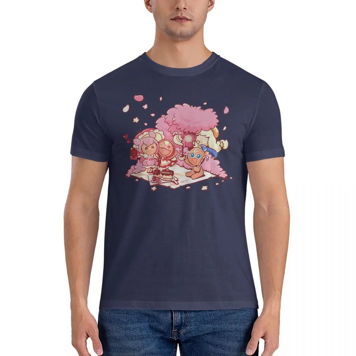 Game T-Shirt Men Cookie Run Kingdoms Funny 100% Cotton Tee Shirt Round Collar Short Sleeve T Shirt Printed Clothing