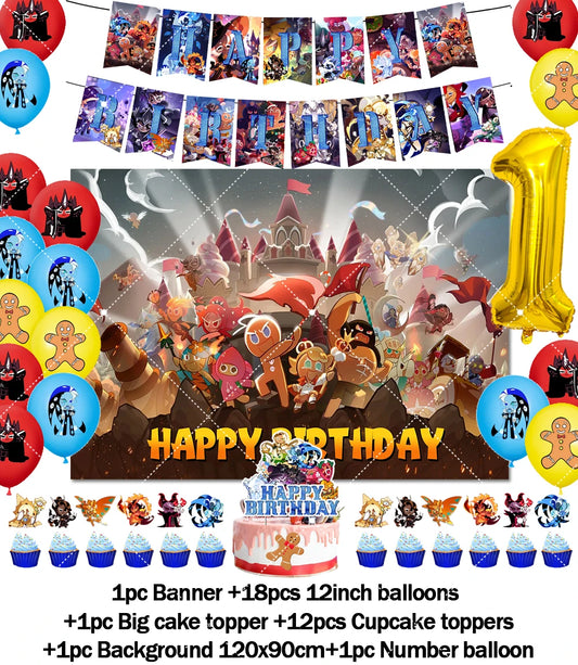 Cookie Run Kingdom Birthday Decorations