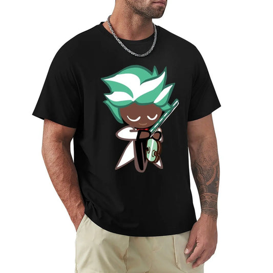 Mint Choco Cookie (Cookie Run) T-Shirt plus size clothes basketball graphic tees cheap stuff mens vintage t shirts