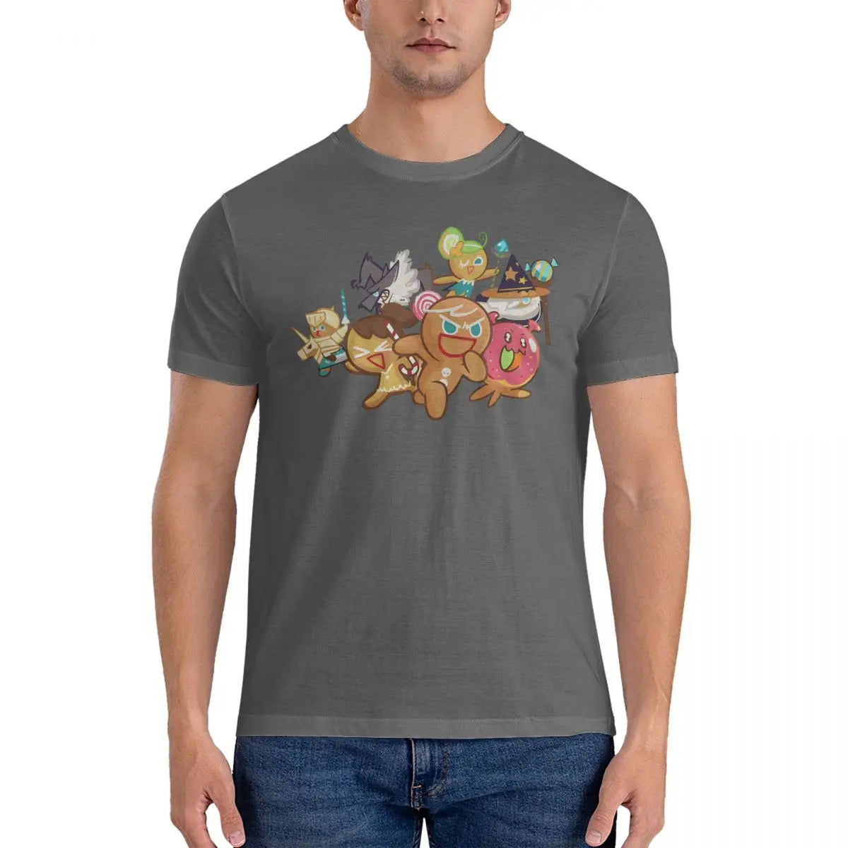 Game Men T Shirts Cookie Run Kingdoms Casual Tees Short Sleeve O Neck T-Shirts Pure Cotton Graphic Tops