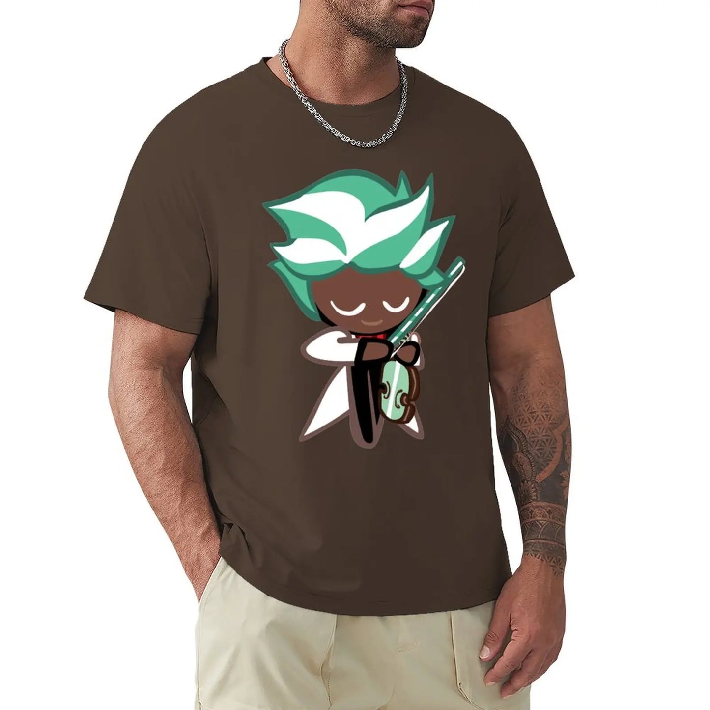 Mint Choco Cookie (Cookie Run) T-Shirt plus size clothes basketball graphic tees cheap stuff mens vintage t shirts