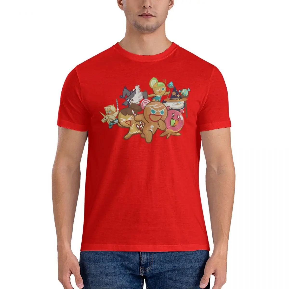 Game Men T Shirts Cookie Run Kingdoms Casual Tees Short Sleeve O Neck T-Shirts Pure Cotton Graphic Tops