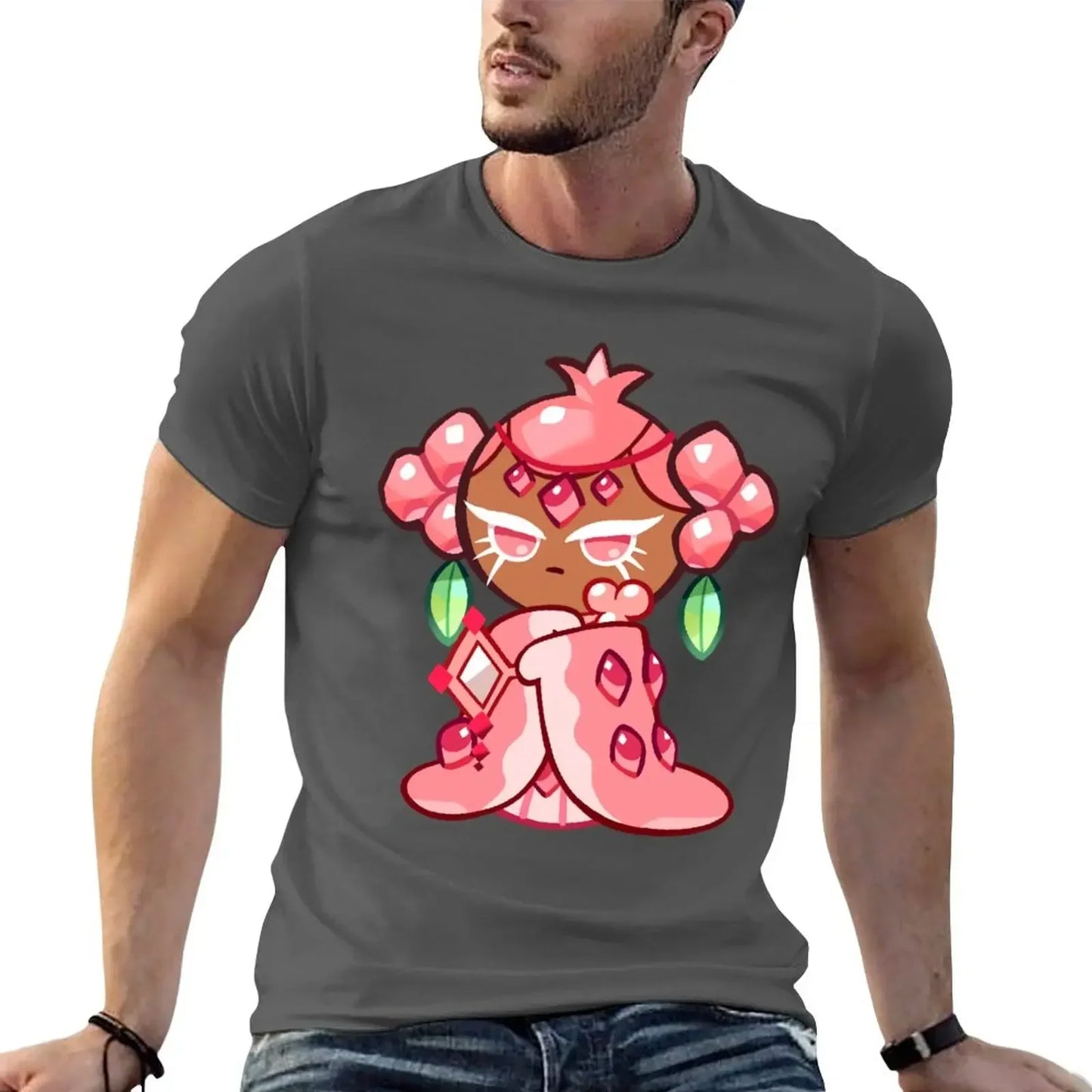 pink pomegranate cookie :) T-Shirt sports fans plus size tops mens white t shirts