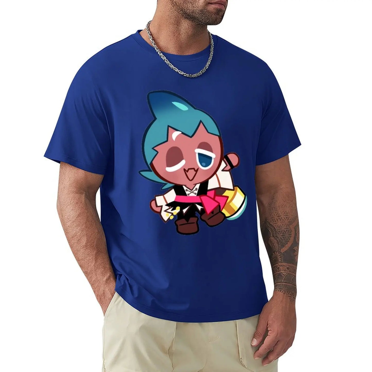 Sorbet Shark Cookie! Cookie Run Kingdom T-Shirt Blouse boys animal print oversized graphic tee shirts for men graphic tees