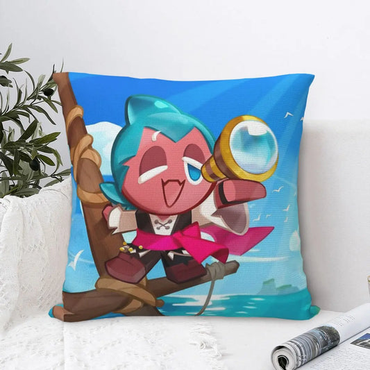 Sorbet Shark Cookie Run (Kingdom) Pillow Case Pillow Cover Kids Pillow Case With Zip