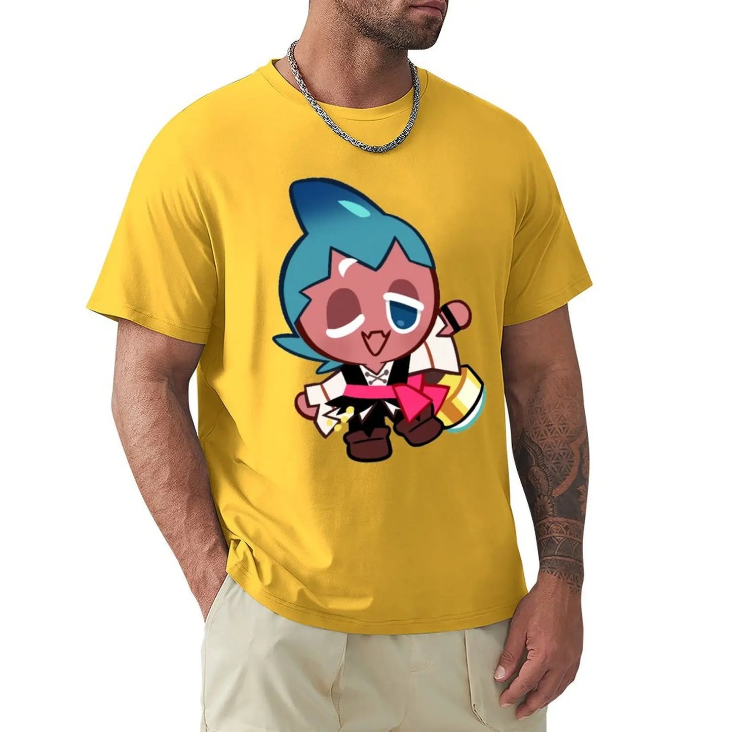 Sorbet Shark Cookie! Cookie Run Kingdom T-Shirt Blouse boys animal print oversized graphic tee shirts for men graphic tees