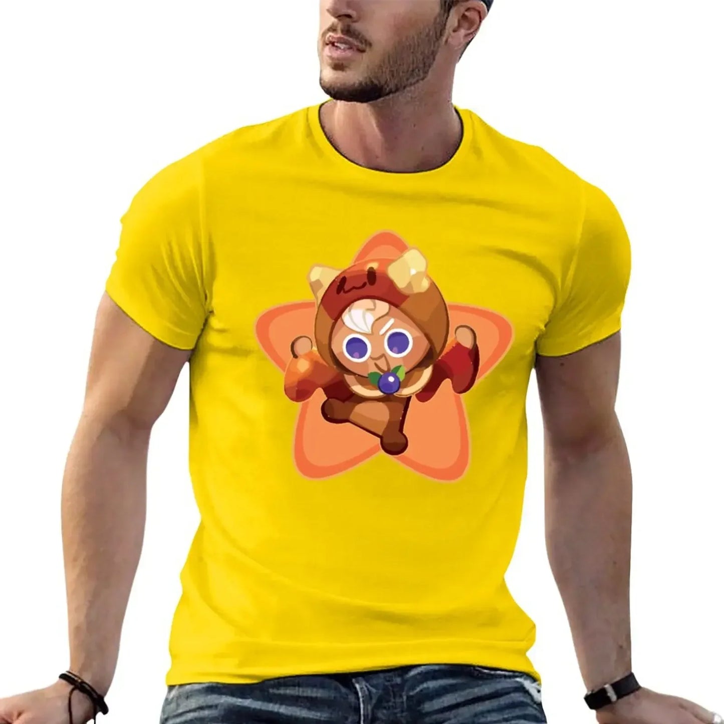 Pancake cookie run kingdom T-Shirt summer clothes heavyweights t shirts for men pack