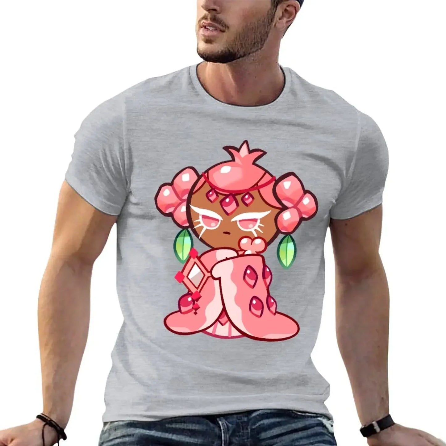 pink pomegranate cookie :) T-Shirt sports fans plus size tops mens white t shirts