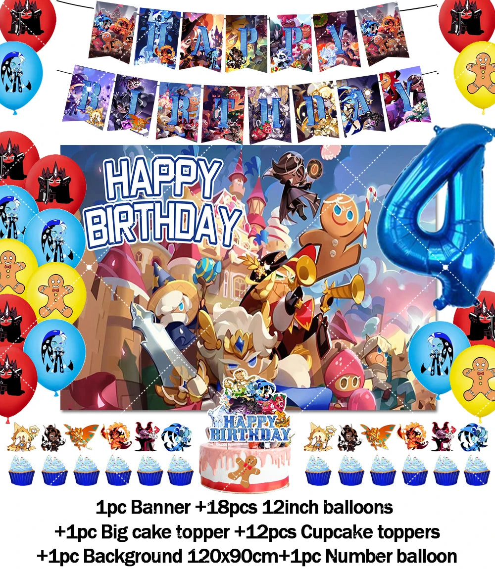 Cookie Run Kingdom Birthday Decorations