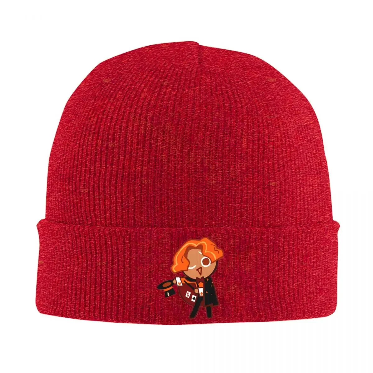 Cookie Run Beanie Hats almond cookie Knit Hat Outdoor Elastic Female Male Caps Autumn Winter Design Funny Bonnet Hats Gift