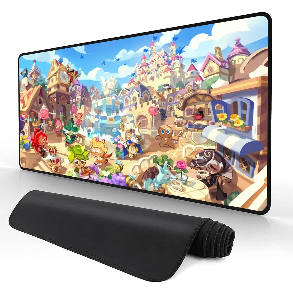 Gamers COOKIE RUN KINGDOMes Mouse Pad Game eSports CSGO mouse pad extra large thickened table mat boys and girls anti-slip mat