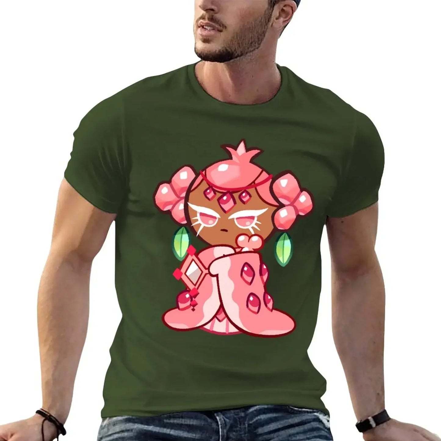 pink pomegranate cookie :) T-Shirt sports fans plus size tops mens white t shirts
