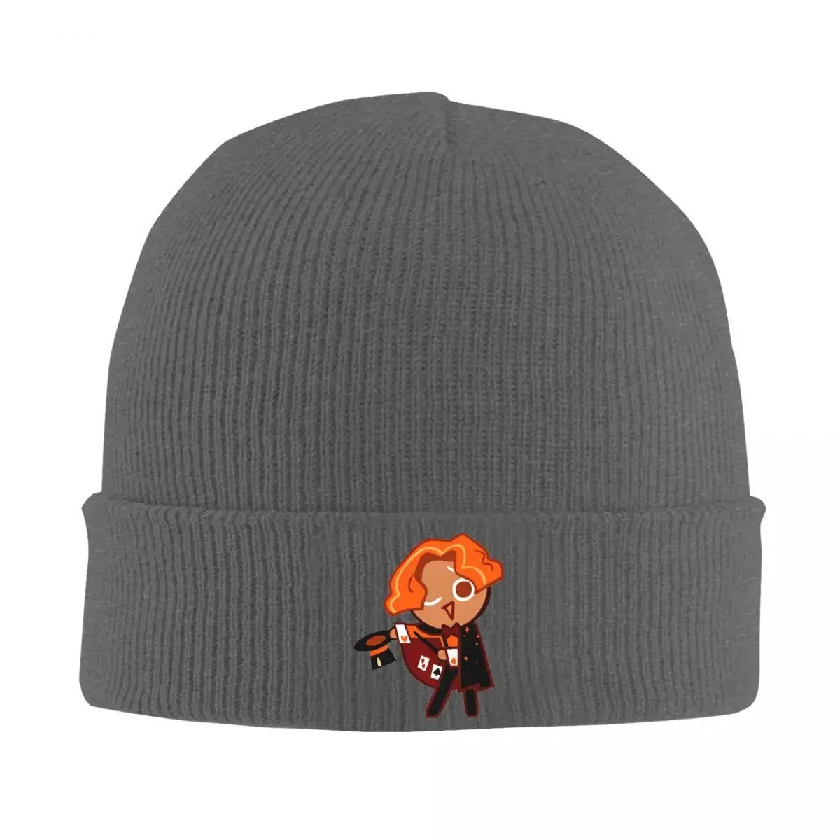 Cookie Run Beanie Hats almond cookie Knit Hat Outdoor Elastic Female Male Caps Autumn Winter Design Funny Bonnet Hats Gift